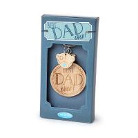 Best Dad Ever Me to You Bear Wooden Key Ring Extra Image 1 Preview